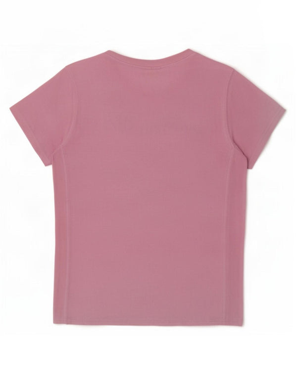 Champion Womens Graphic T-Shirt Top UK 14 Medium Pink Cotton
