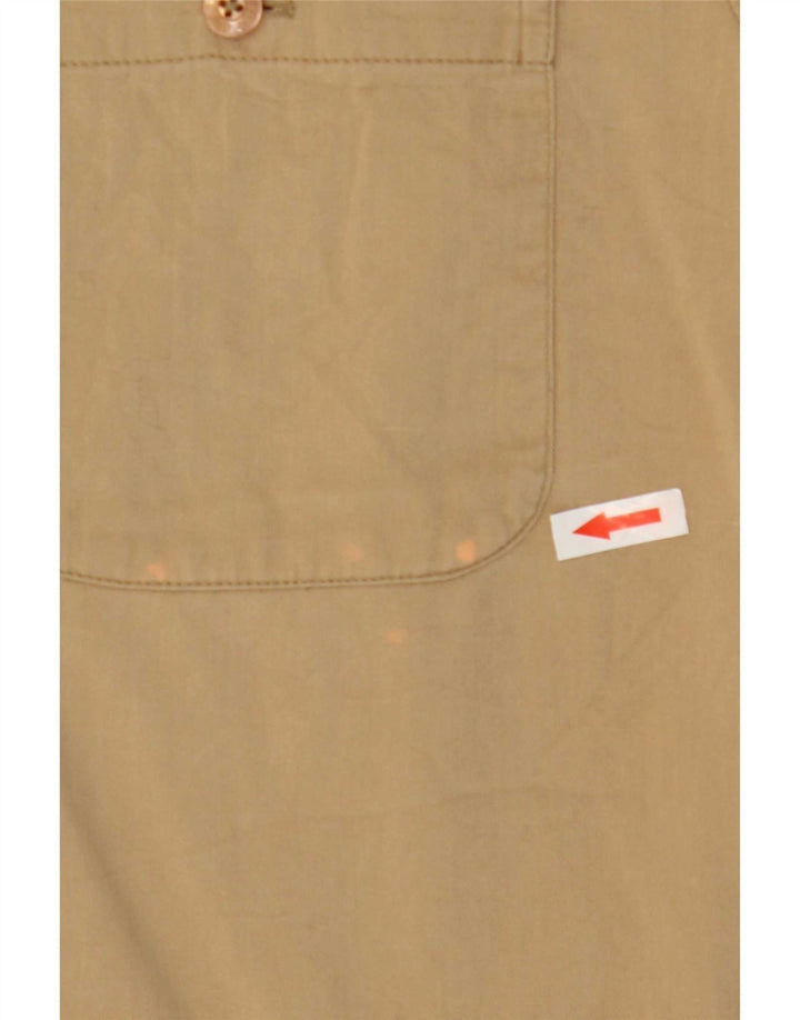 Camicia Guess Uomo Manica Corta Piccola in Cotone Beige