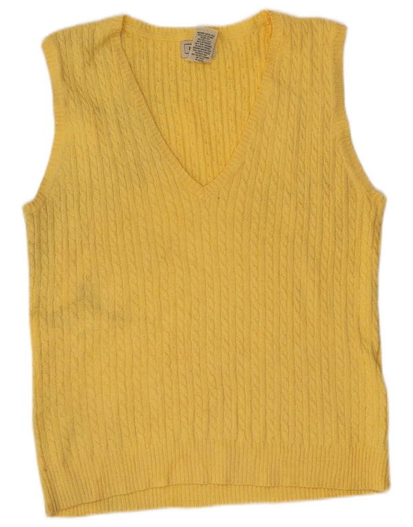 Canotta da donna L.L.Bean UK 12 cotone giallo medio