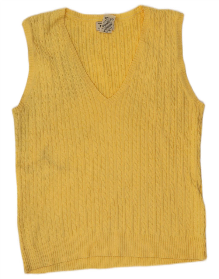 Canotta da donna L.L.Bean UK 12 cotone giallo medio