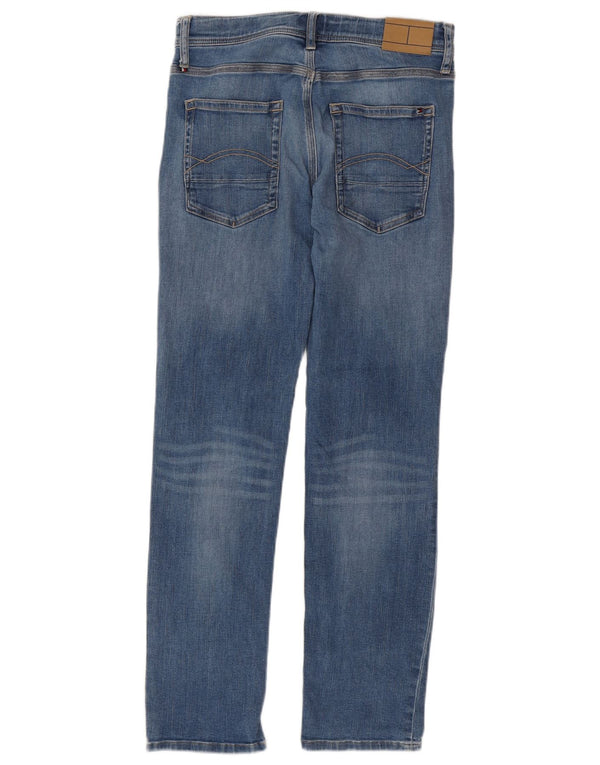 Tommy Hilfiger Ragazzi Slim Jeans 13-14 anni W28 L29 Blu Cotone
