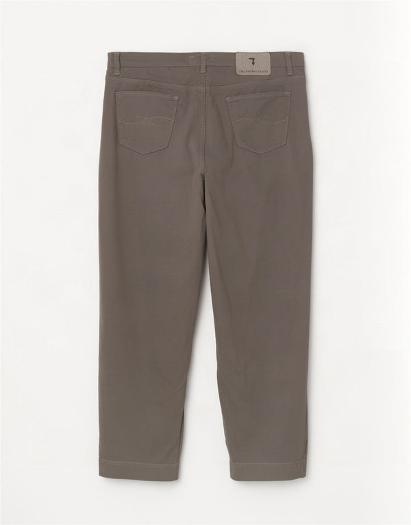Pantaloni Cropped Donna Trussardi W34 L24 Grigi