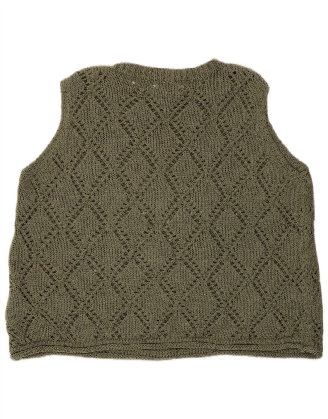 Canotta da donna Marks & Spencer UK 16 grande cotone kaki