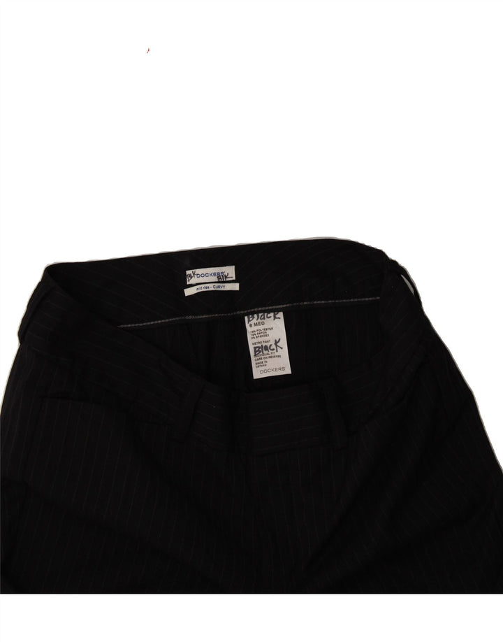 DOCKERS Womens Mid Rise Casual Trousers US 8 Medium W32 L28 Navy Blue Vintage Dockers and Second-Hand Dockers from Messina Hembry 