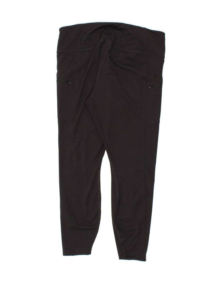 EDDIE BAUER Womens Leggings UK 18 XL  Black Polyester Vintage Eddie Bauer and Second-Hand Eddie Bauer from Messina Hembry 
