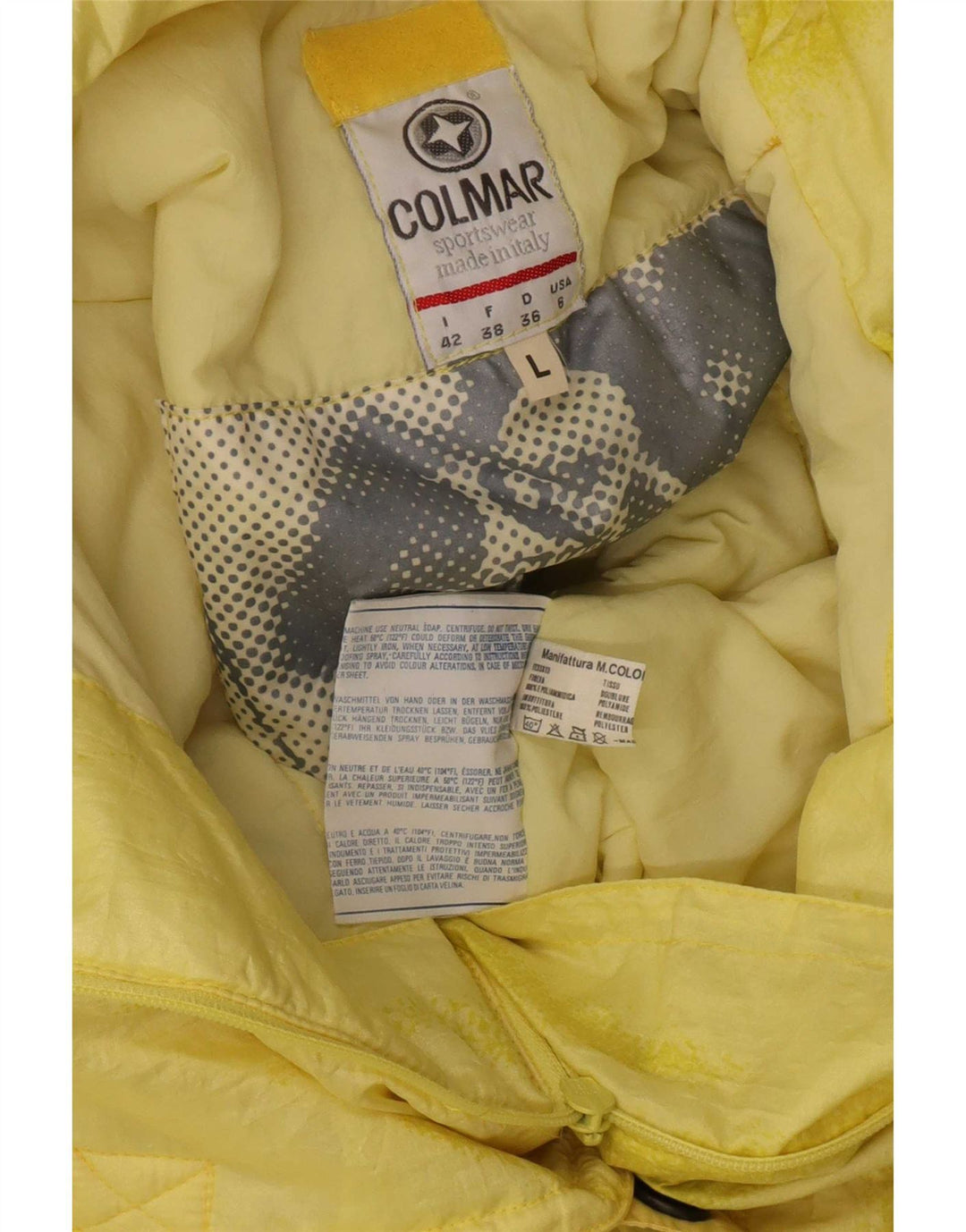 Tuta da sci da donna Colmar UK 16 Large Giallo Poliestere