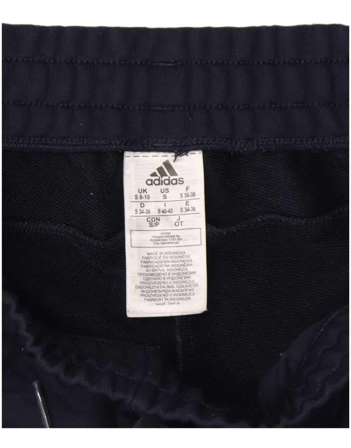 Pantaloni da tuta da donna Adidas Joggers UK 8/10 Small Poliestere blu navy