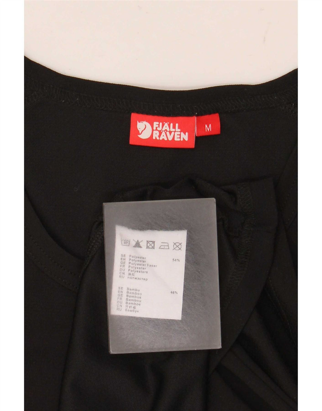 T-shirt da donna Fjall Raven Top UK 14 poliestere nero medio