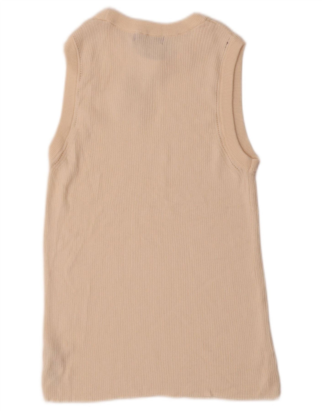 Canotta da donna Marks & Spencer UK 14 cotone bianco sporco medio
