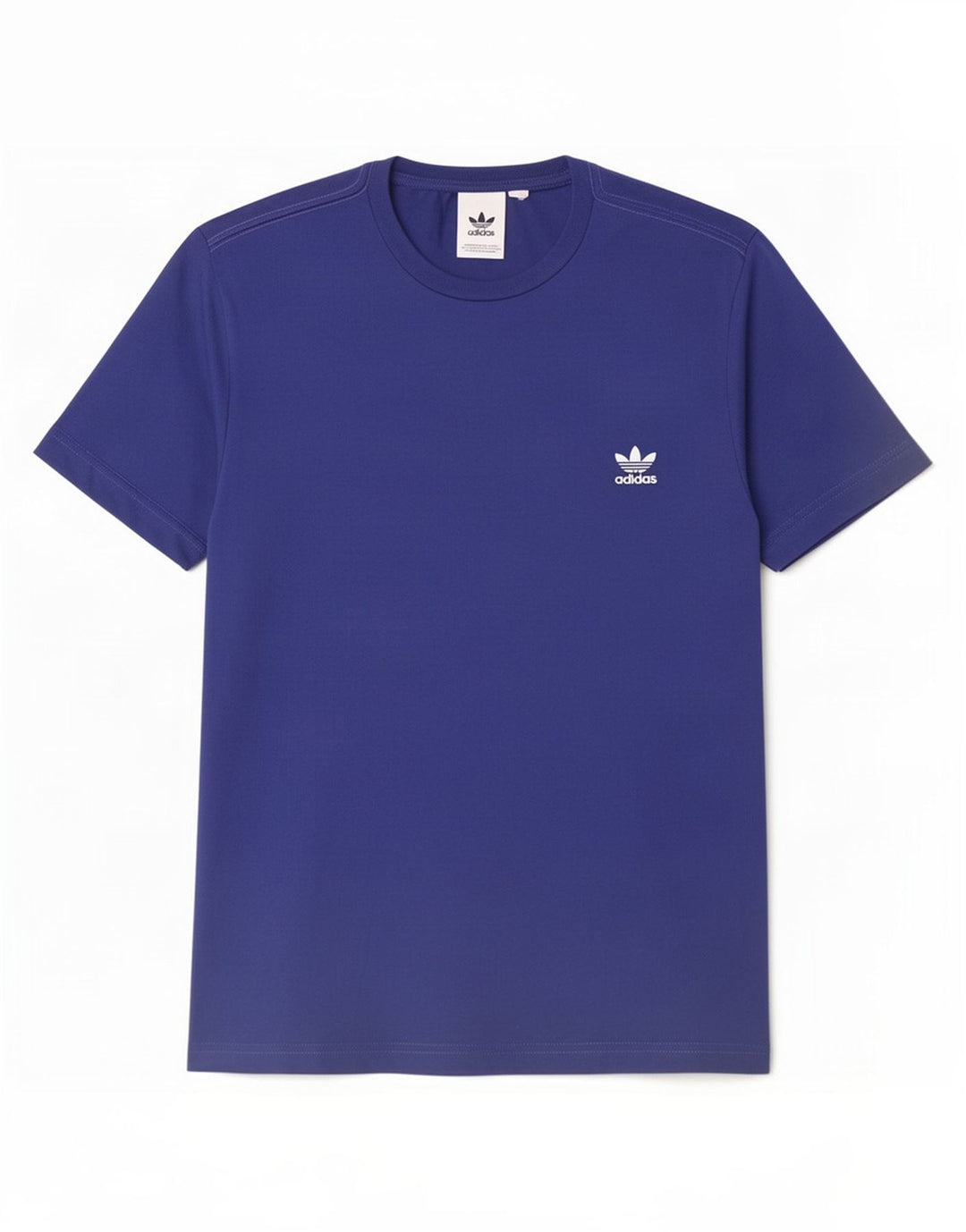 T-shirt da uomo Adidas Top media in cotone blu navy