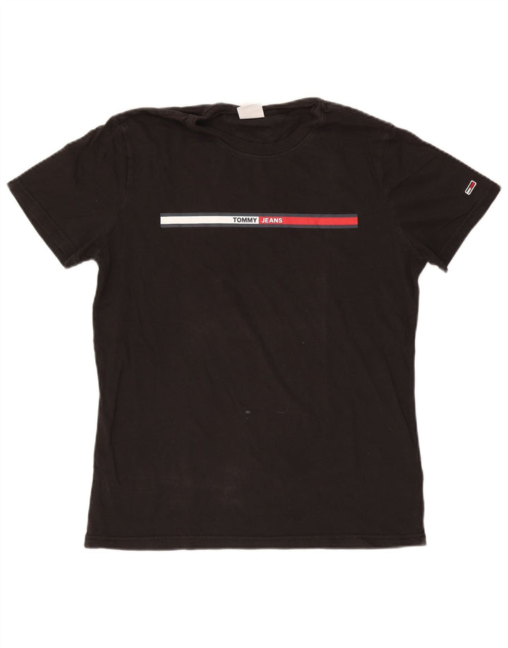 Maglietta da uomo Tommy Hilfiger Top media nera