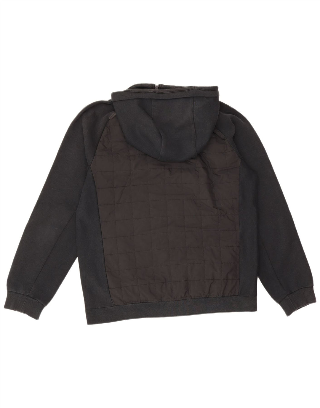 Felpa con cappuccio e zip Nike da uomo in cotone nero medio