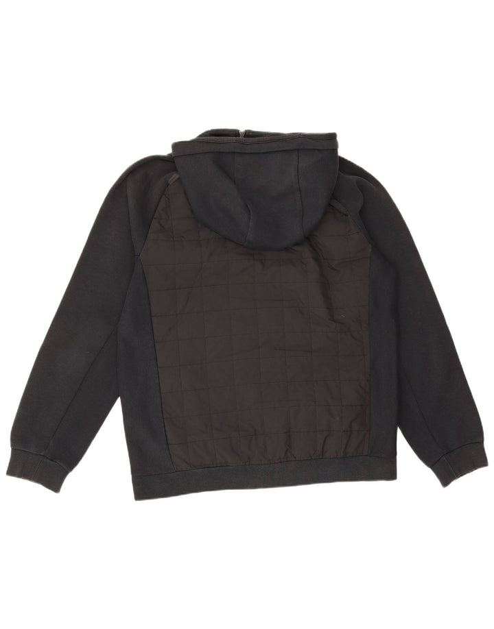 Felpa con cappuccio e zip Nike da uomo in cotone nero medio