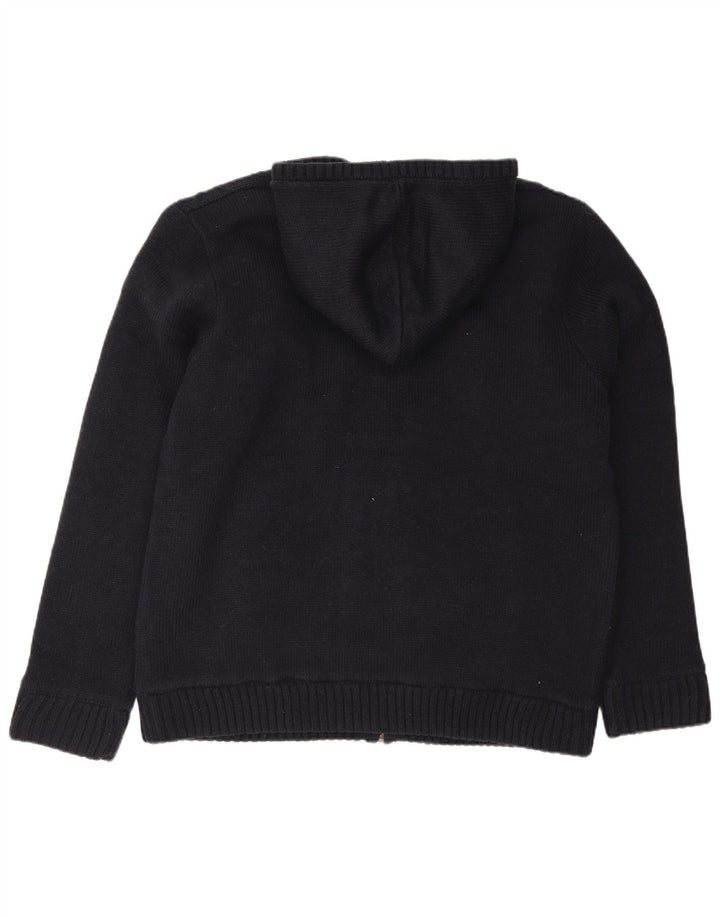 Maglione cardigan con cappuccio da uomo Weird Fish grande acrilico blu navy