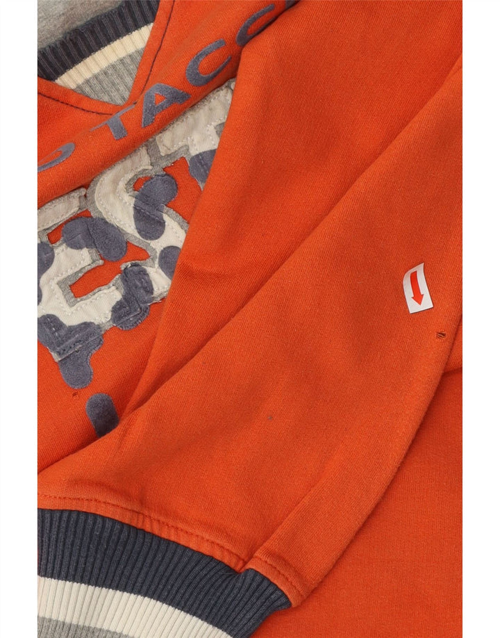 Felpa grafica da uomo Sergio Tacchini, cotone arancione medio