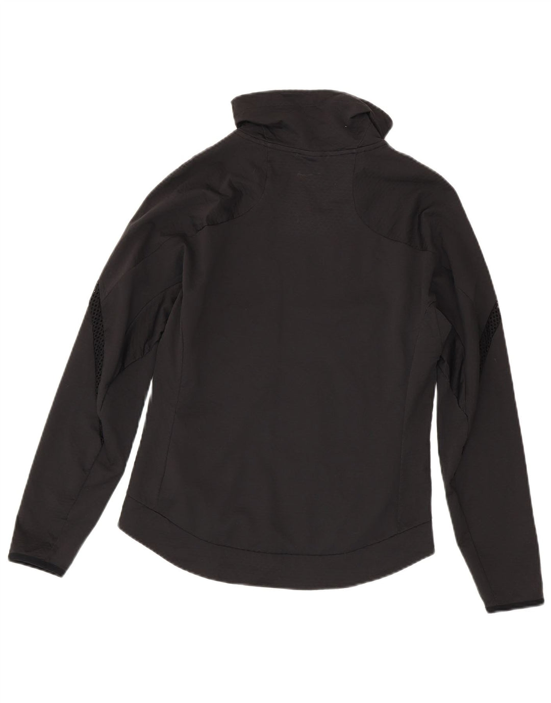 Tuta da ginnastica Nike Dri Fit da uomo con collo e zip, piccola, in poliestere nero