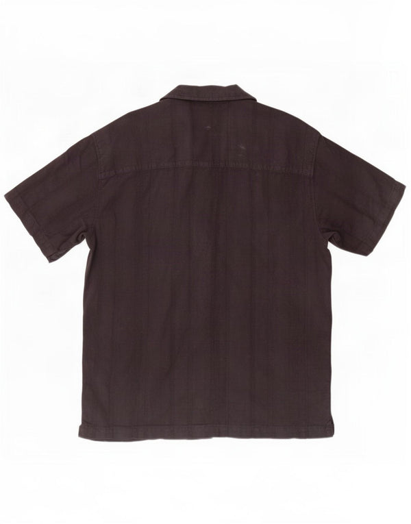 Camicia a maniche corte da uomo Jack & Jones grande in cotone a righe nere
