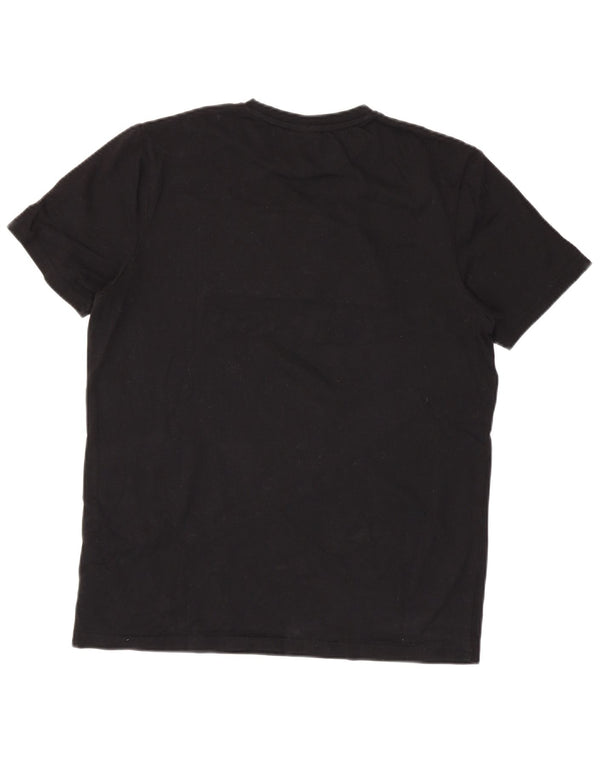 T-shirt grafica da uomo Ellesse Top grande in cotone nero