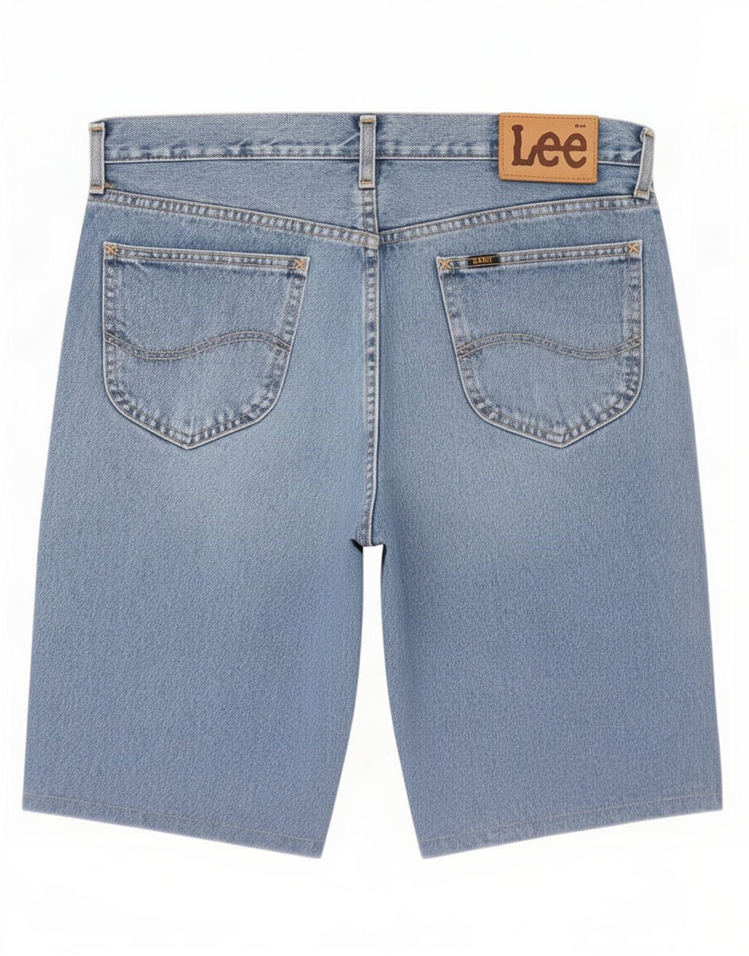 Pantaloncini di jeans Lee Brooklyn da uomo grandi W36 in cotone blu