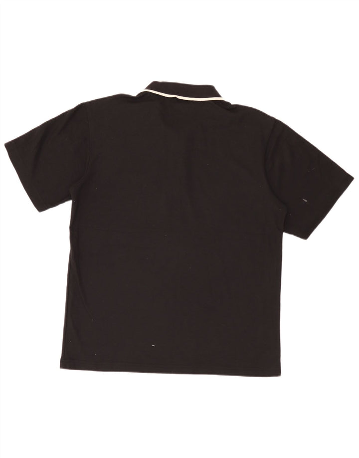 Polo Umbro da uomo media nera in poliestere