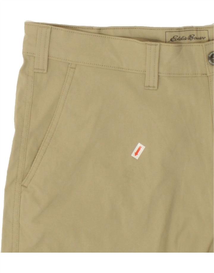 EDDIE BAUER Mens Chino Shorts W36 Large  Beige Polyester Vintage Eddie Bauer and Second-Hand Eddie Bauer from Messina Hembry 