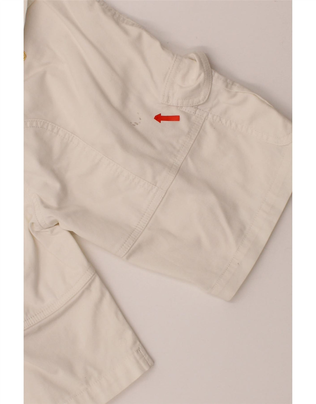 SLAM Womens Cargo Shorts IT 40 Small W30  White Cotton Vintage Slam and Second-Hand Slam from Messina Hembry 