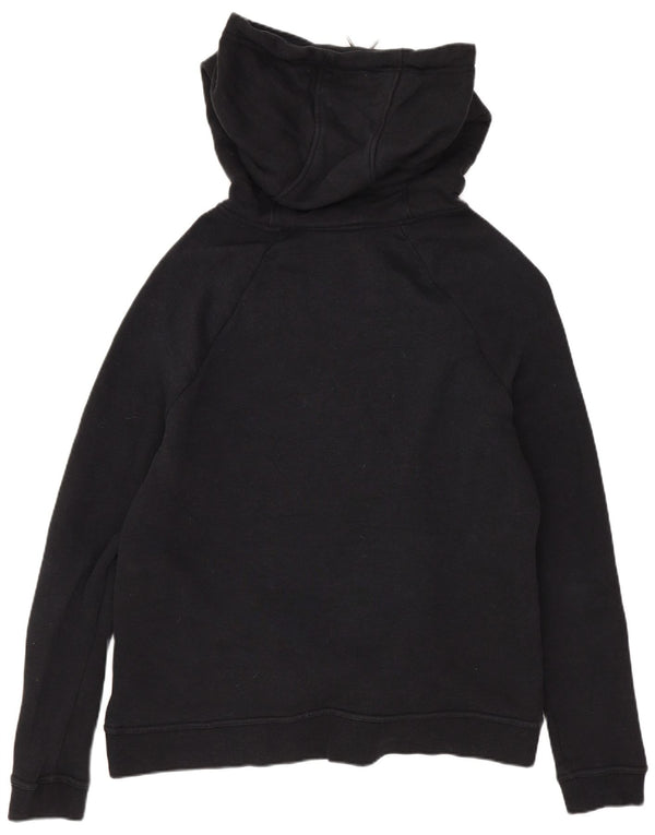 Felpa con cappuccio Nike da donna, vestibilità ampia, UK 14, cotone nero medio