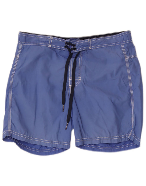 Pantaloncini da bagno da uomo Benetton piccoli in cotone blu