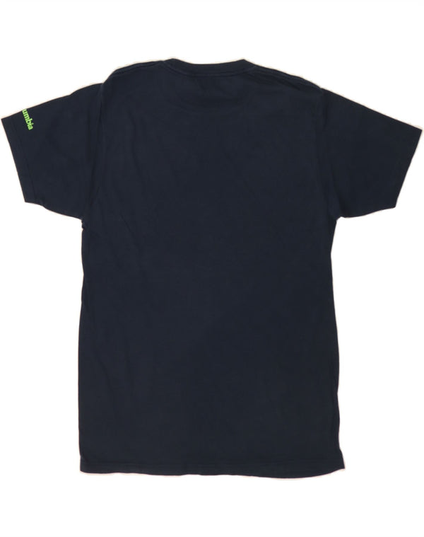 COLUMBIA Mens Seattle Graphic T-Shirt Top Medium Navy Blue Cotton