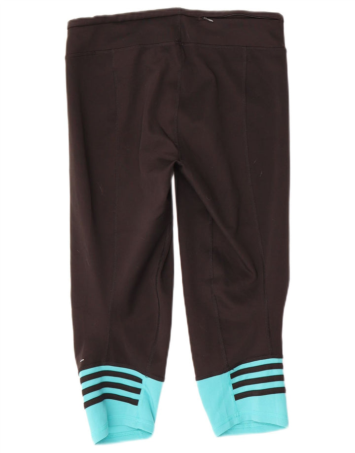 Leggings Adidas Climalite Capri da donna UK 12/14 Medium Black Colourblock