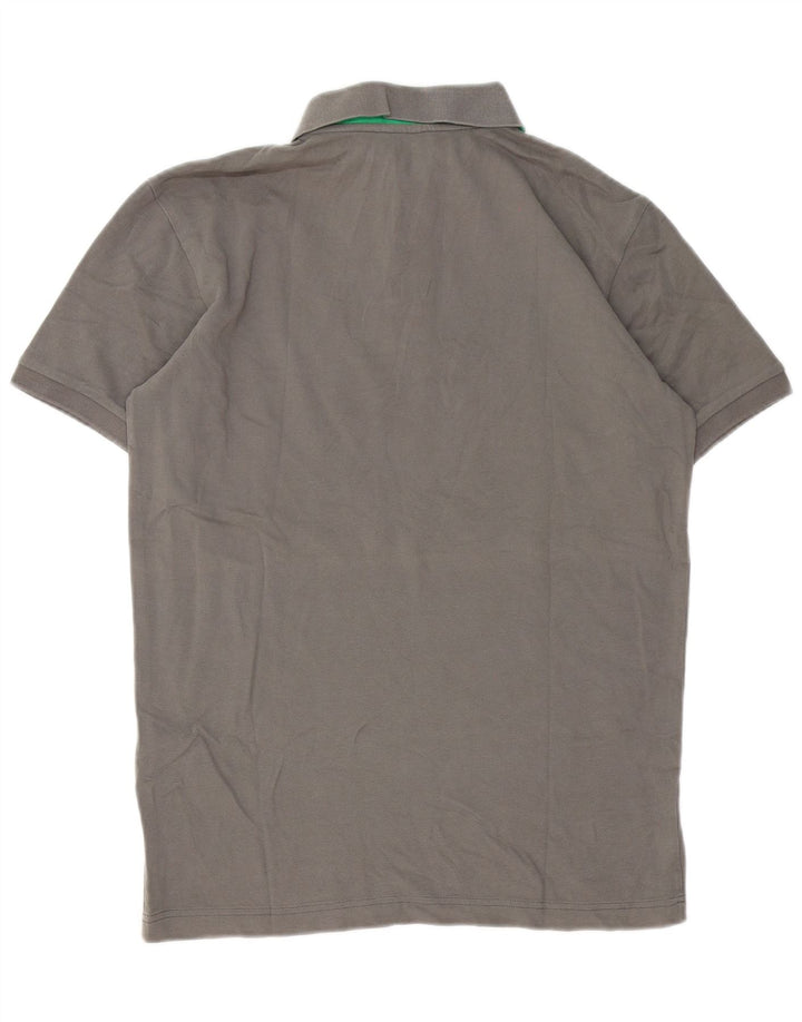 Polo da uomo Refrigue in cotone grigio medio