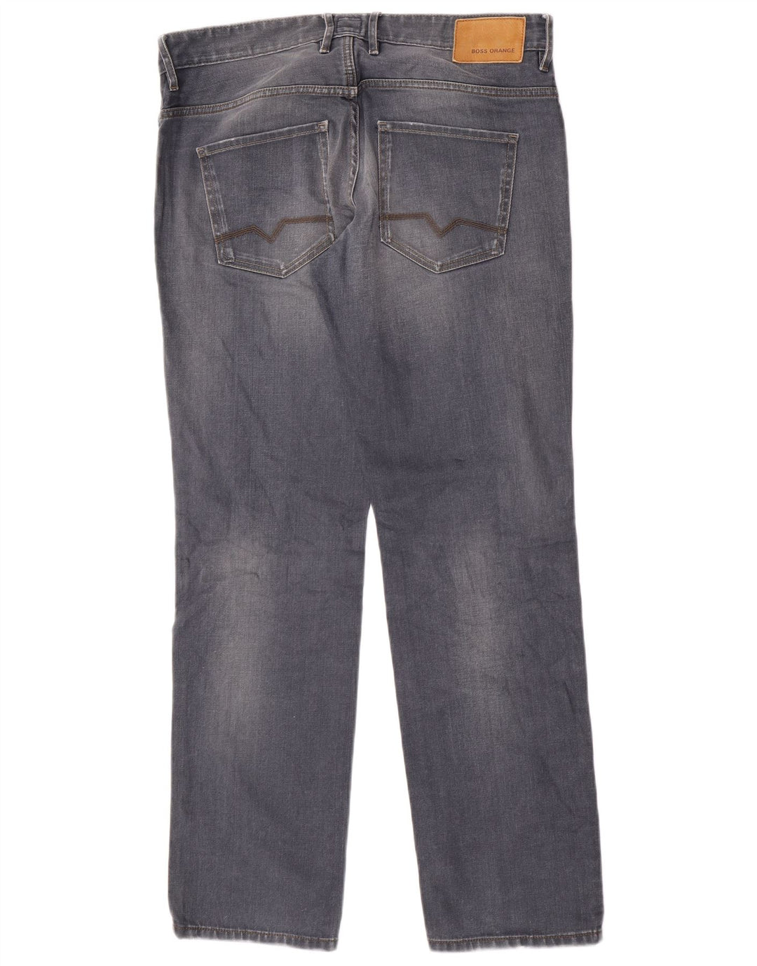 Jeans dritti da uomo Hugo Boss W34 L32 cotone grigio