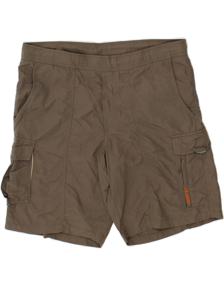 EDDIE BAUER Mens Cargo Shorts W38 XL Brown Nylon Vintage Eddie Bauer and Second-Hand Eddie Bauer from Messina Hembry 