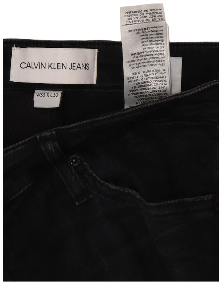 CALVIN KLEIN Jeans skinny da donna W33 L32 cotone nero