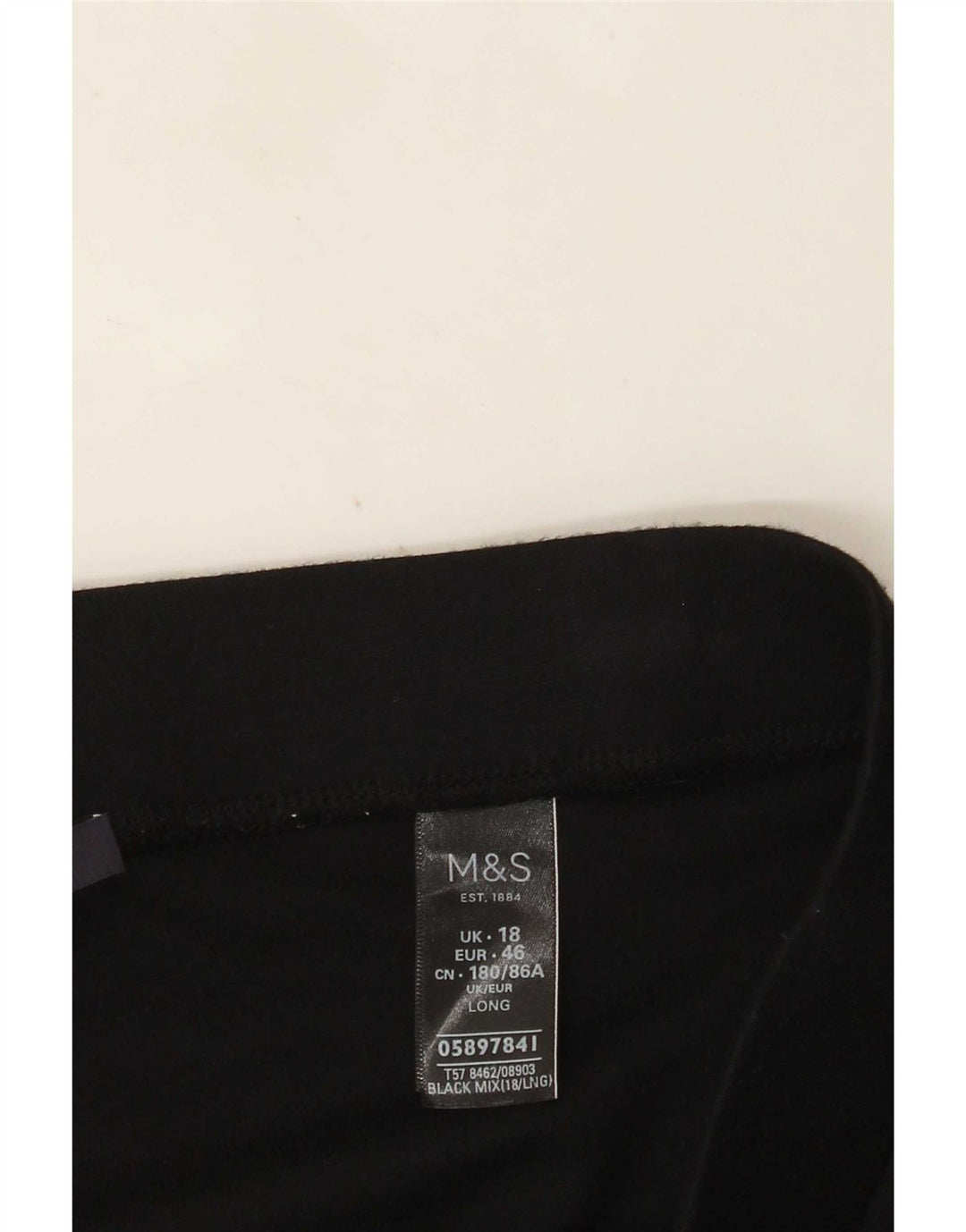 Leggings da donna Marks & Spencer UK 18 XL viscosa nera
