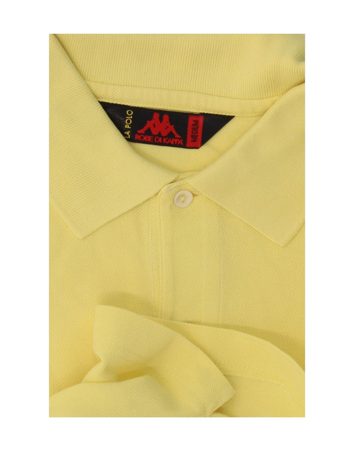KAPPA Mens Polo Shirt Medium Yellow Vintage Kappa and Second-Hand Kappa from Messina Hembry 