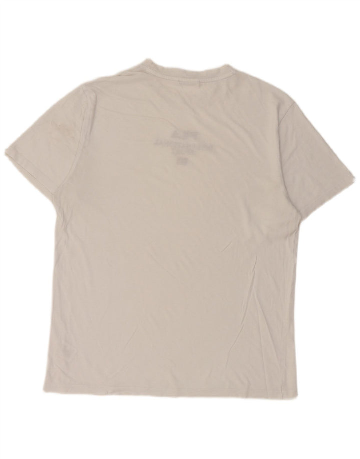 T-shirt grafica da uomo Fila Top in cotone bianco medio