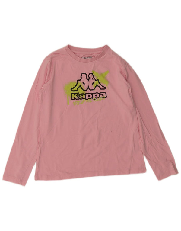 Top Kappa Grafica Bambina Manica Lunga 13-14 Anni Cotone Rosa