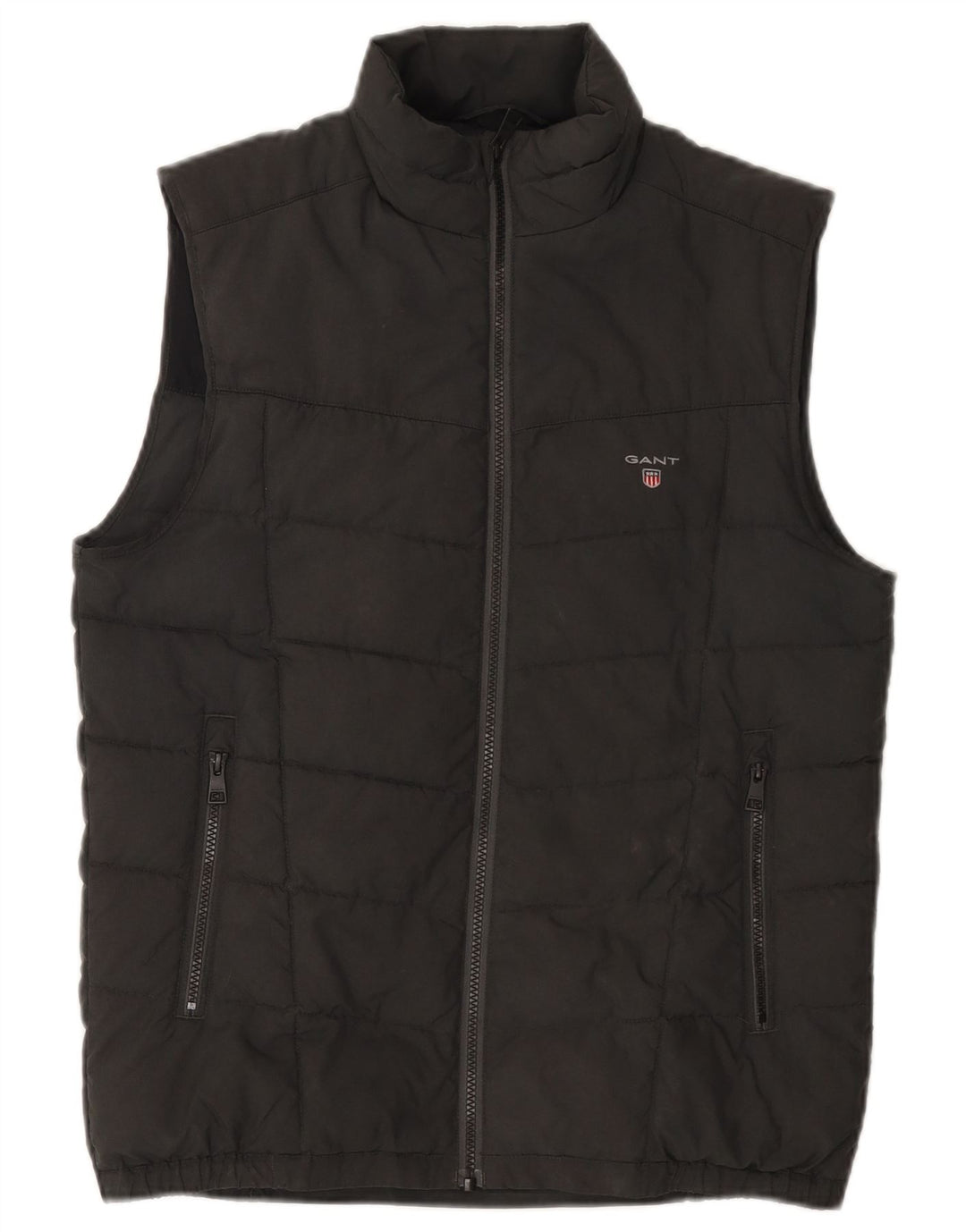 Gilet imbottito da uomo Gant UK 36 piccolo poliestere grigio