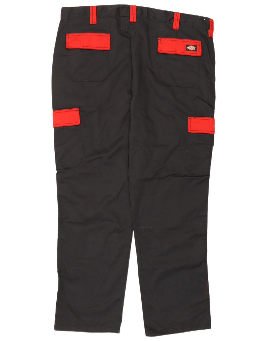 Pantaloni cargo dritti da uomo Dickies W44 L31 poliestere color block nero