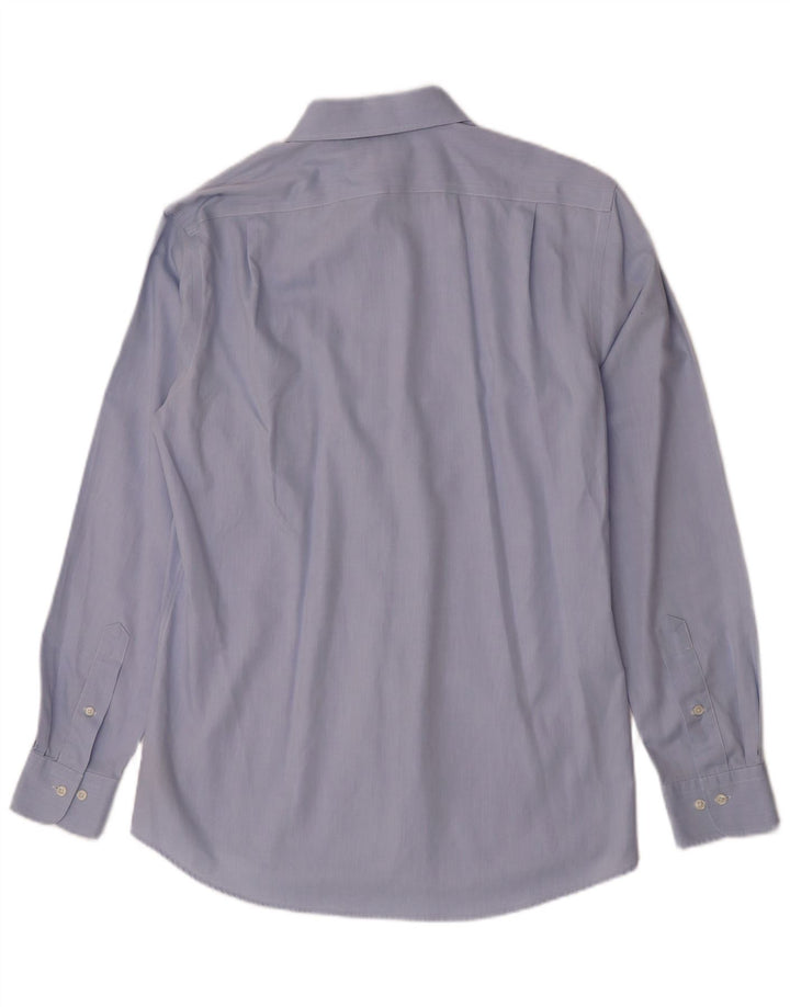 Camicia aderente da uomo Ralph Lauren taglia 15 1/2 39 cotone blu medio