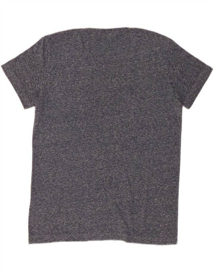 BENETTON Mens New York Graphic T-Shirt Top Large Grey Flecked Polyester