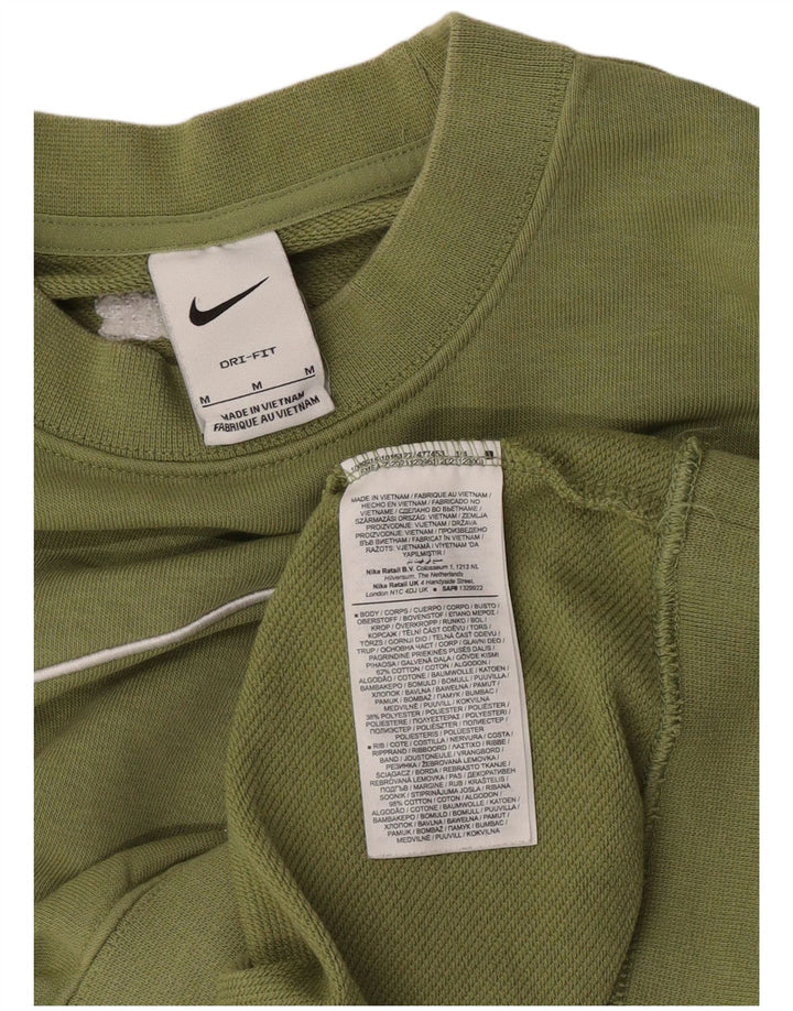 Felpa oversize con grafica Nike Dri Fit da donna UK 14 verde medio