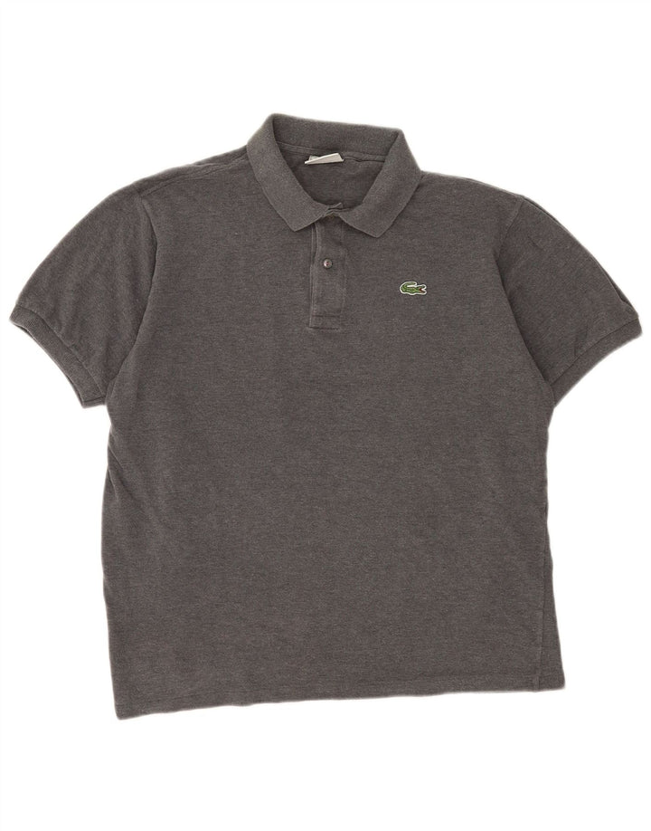 Polo da uomo Lacoste taglia 5 grande in cotone grigio