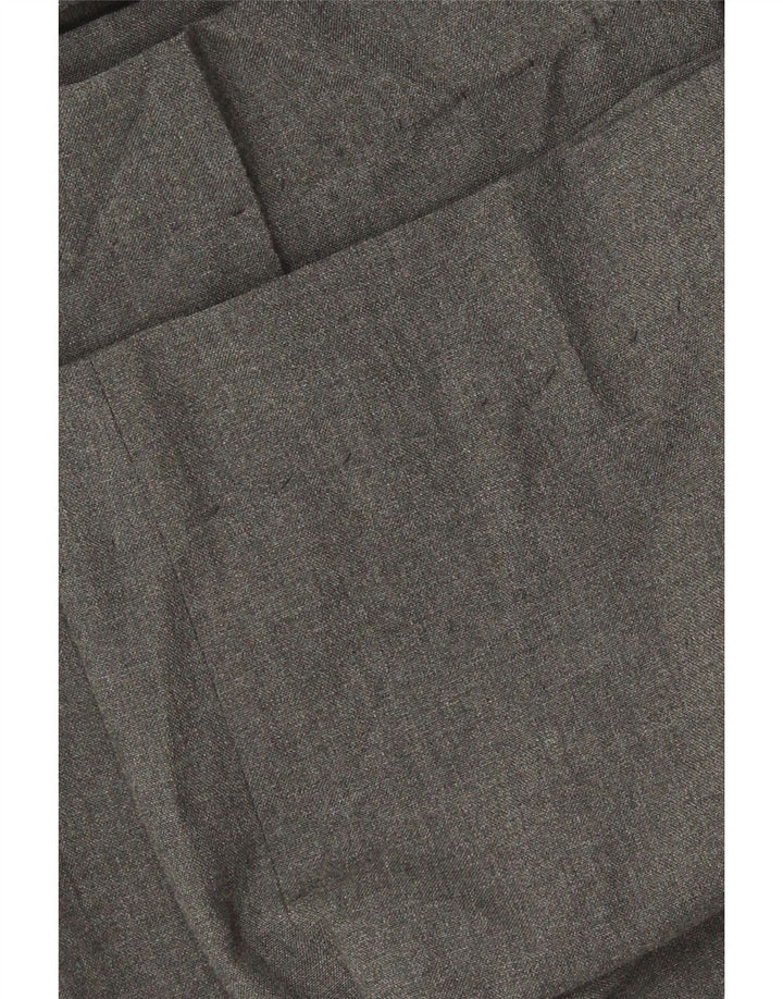 Pantaloni da abito vestibilità regolare Marks & Spencer da uomo W38 L28 poliestere grigio