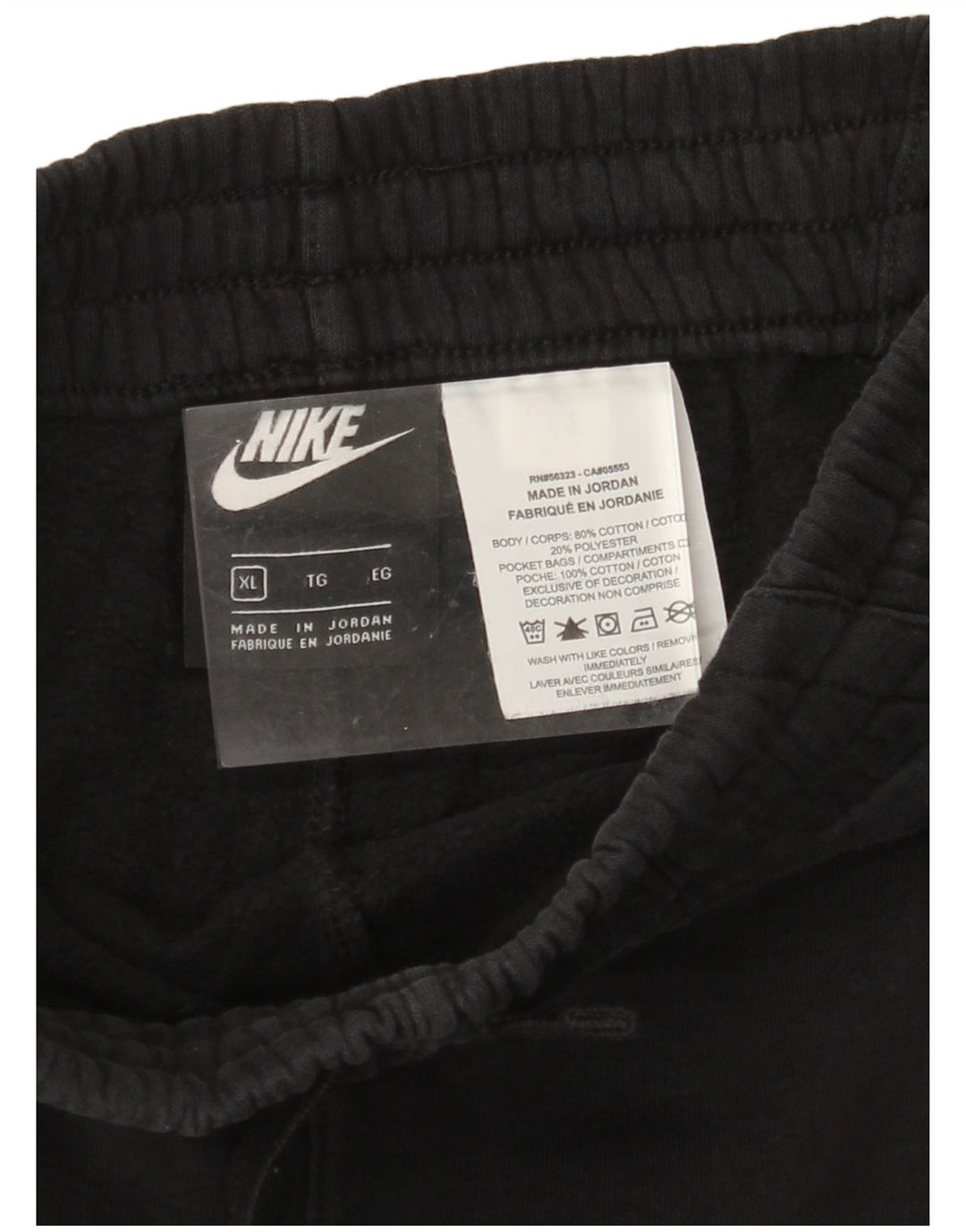 Pantaloni Tuta Bambina NIKE 13-14 Anni XL Cotone Nero