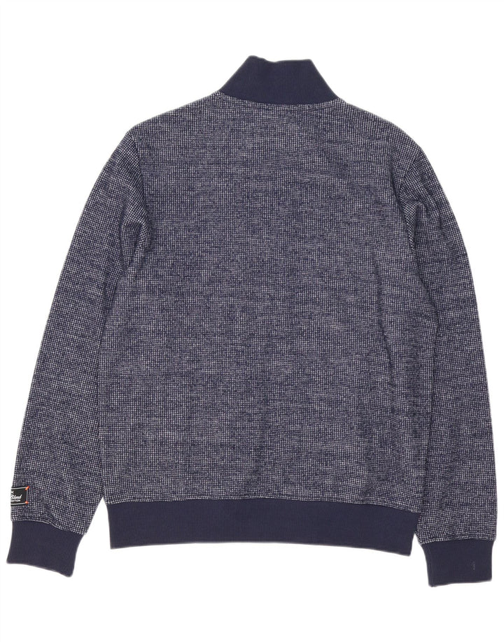 Maglione cardigan da uomo Sun68 poliestere medio blu navy