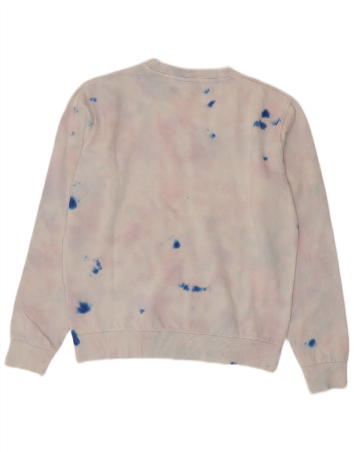 Ellesse, felpa oversize da donna, maglione, UK 8, piccolo, multicolore, tie dye