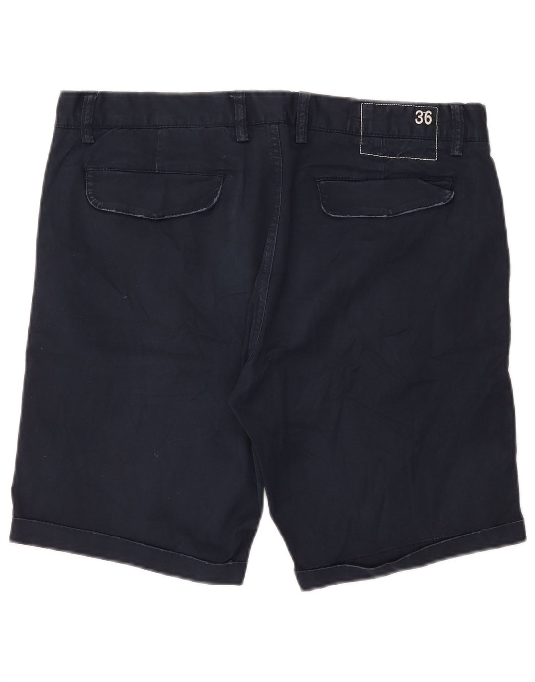 Pantaloncini chino da uomo Sun68 W36 grandi in cotone blu navy