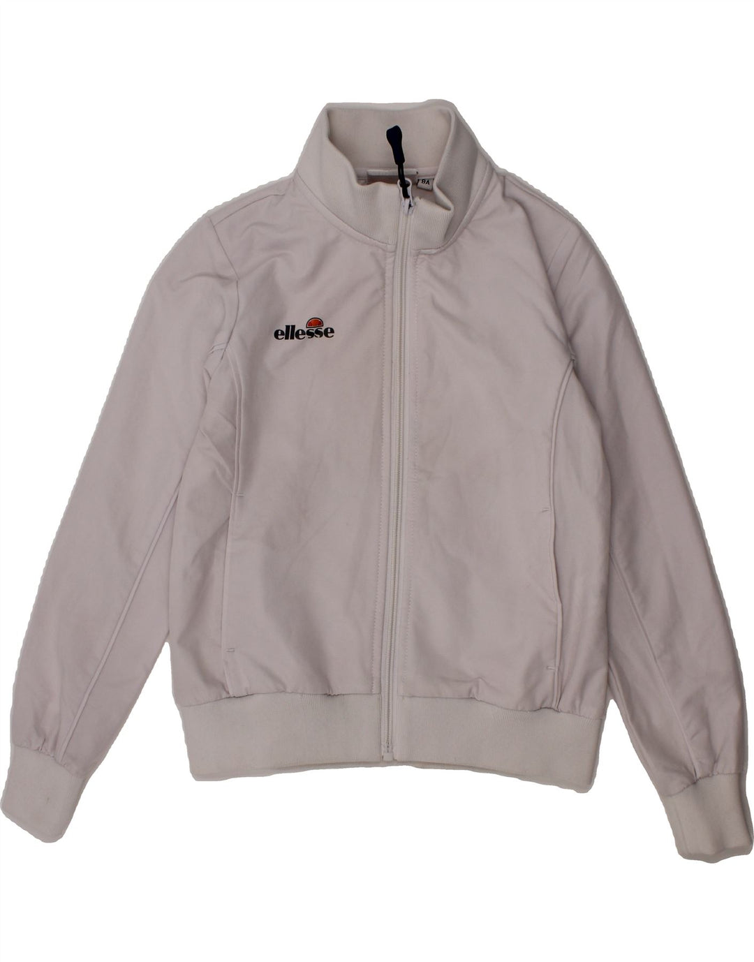 ELLESSE Girls Tracksuit Top Jacket 7-8 Years Off White Polyester Vintage Ellesse and Second-Hand Ellesse from Messina Hembry 